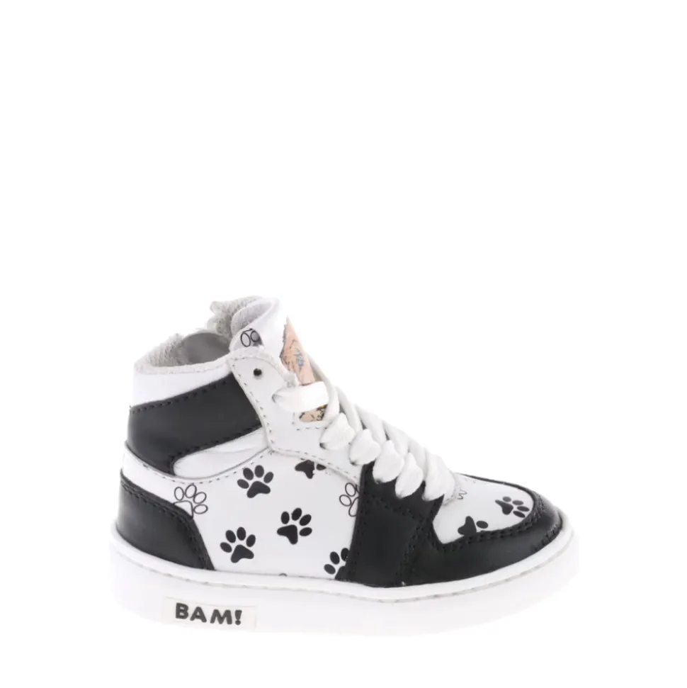 Bam Kinder Veterschoenen B1664 Zwart