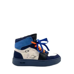 Bam Kinder Veterschoenen B1655 Blauw