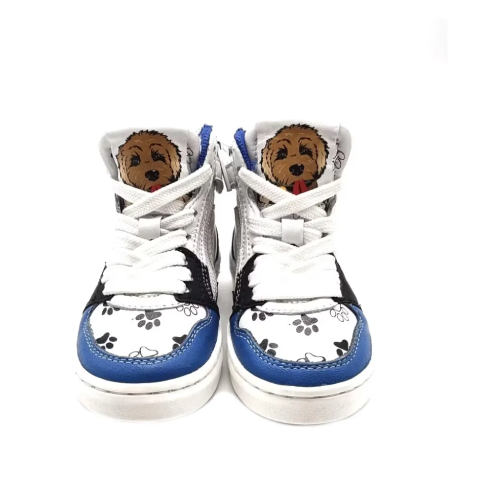 Bam Kinder Veterschoenen B1664 Blauw