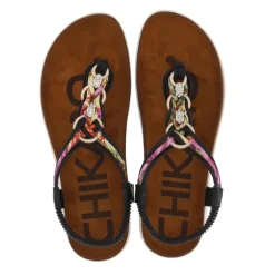 Chika10 Sandalen Canelita 03 Zwart