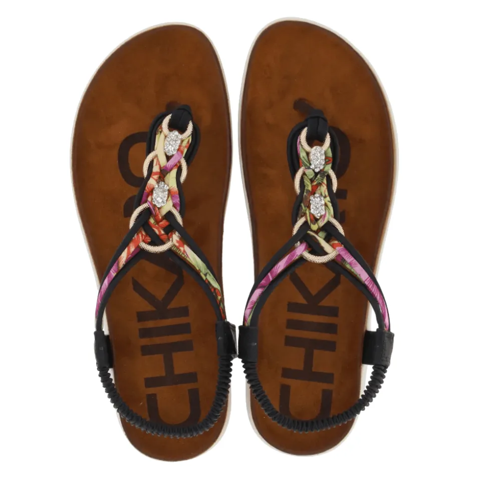Chika10 Sandalen Canelita 03 Zwart
