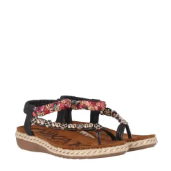 Chika10 Sandalen New Canela 02 Zwart