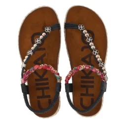 Chika10 Sandalen New Canela 02 Zwart