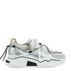 Dwars veterschoenen Jupiter J5554C-61 Zilver