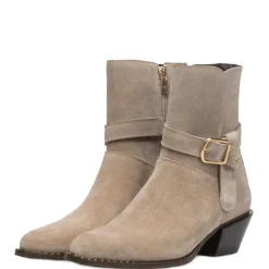 Floris van Bommel Enkellaarsjes SFW-50051-22-01 Licht Bruin