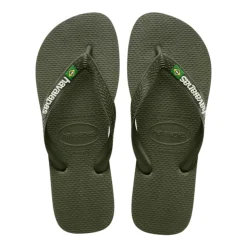 Havaianas Brasil logo Slippers Groen