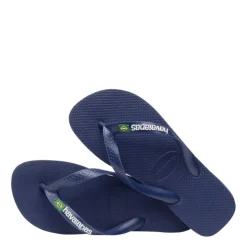 Havaianas Brasil logo Slippers Blauw