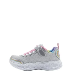 Skechers kinder veterschoenen 303751L/SMLT Zilver