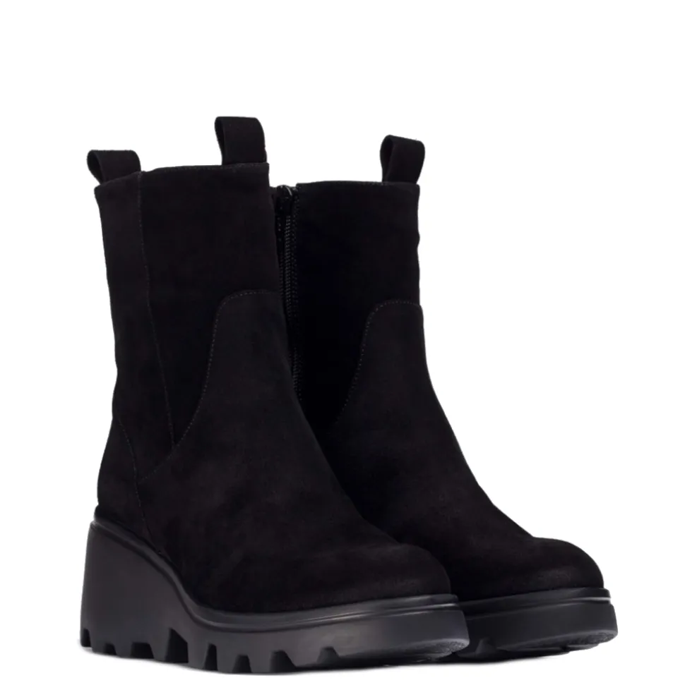 Wonders Enkellaarsjes G-7001 Zwart